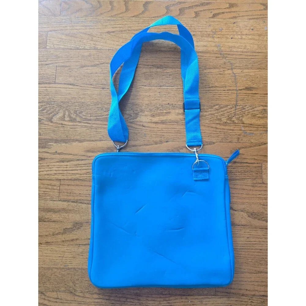 Ralph Lauren Big Pony Collection Laptop Crossbody Bag Polo Blue #1